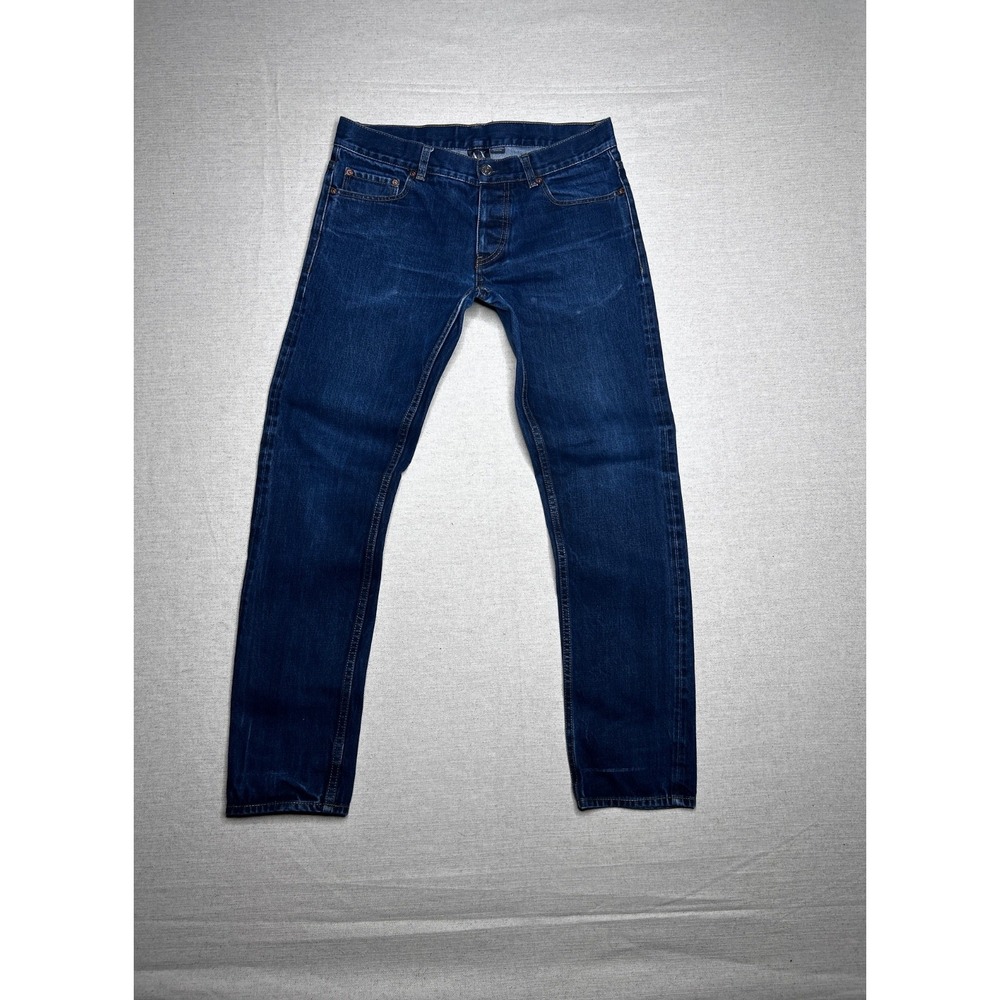 Armani Exchange A|X Jeans Men's 33 Blue Denim Regular Fit Straight Leg